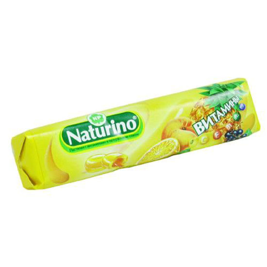 Натурино (Naturino) пастилки с витаминами и натуральным соком 33.5г фруктовые